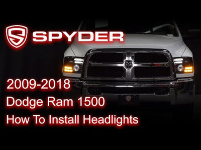 Dodge Ram Projector Headlights, Ram Projector Headlights, Ram 2500 Projector Headlights, Ram 3500 Projector Headlights, 2009-2019 Projector Headlights, Chrome Projector Headlightss, Spyder Projector Headlights, LED Projector Headlights