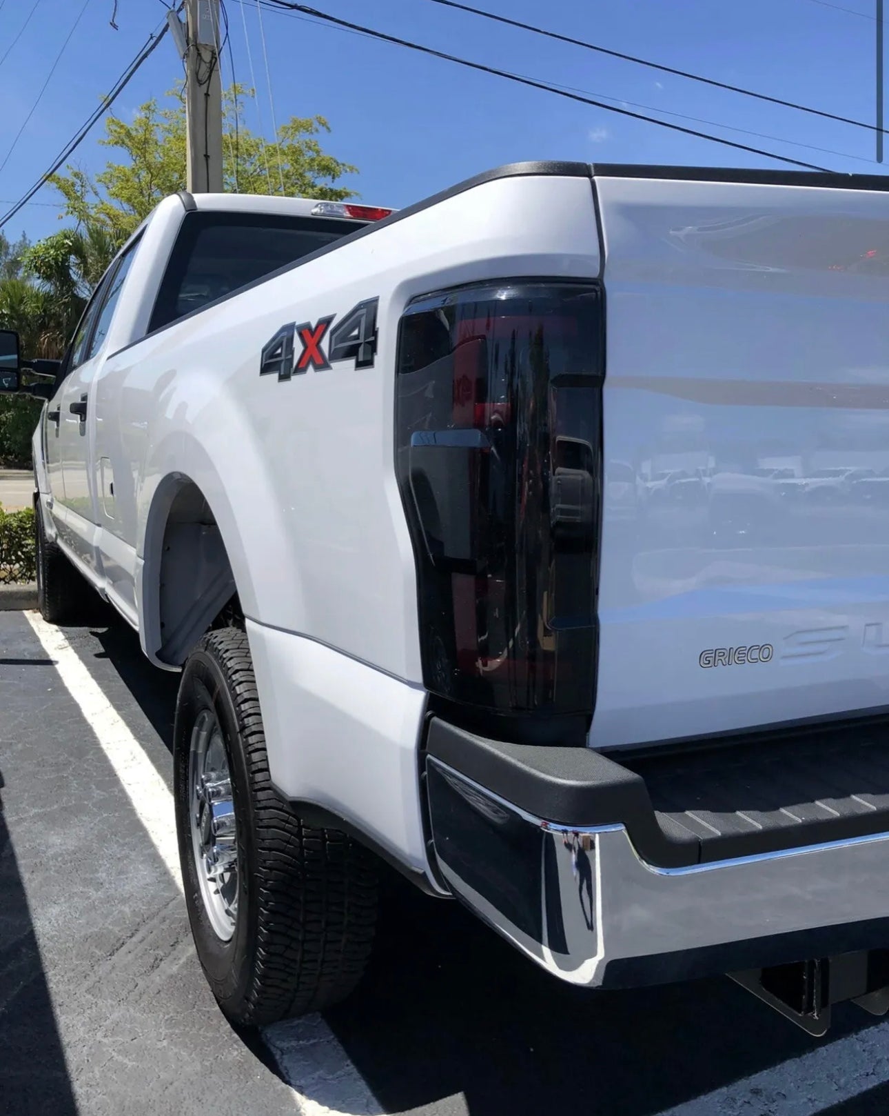 Ford Super Duty 20-22 (Replaces OEM Halogen) Tail Lights OLED in Dark Red Smoked