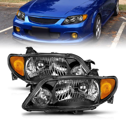 Mazda Crystal Headlights, Mazda Protege Headlights, Protege 01-03 Headlights, Crystal Headlights, Black Crystal Headlights, Anzo Crystal Headlights, Headlights