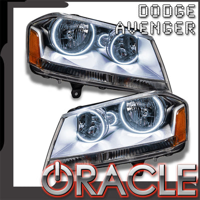 Oracle Lighting 2008-2014 Dodge Avenger SE/SXT Pre-assembled SMD Halo Headlights