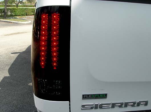 GMC Tail Lights, Sierra Tail Lights, Sierra 07-13 Tail Lights, Smoked Tail Lights, Recon Tail Lights, GMC Tail Lights