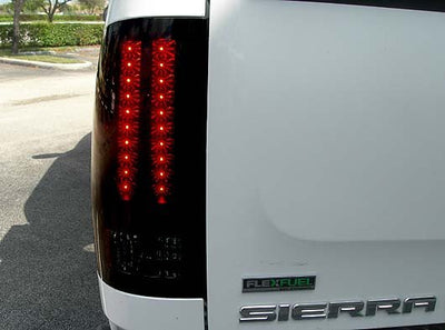 GMC Tail Lights, Sierra Tail Lights, Sierra 07-13 Tail Lights, Smoked Tail Lights, Recon Tail Lights, GMC Tail Lights