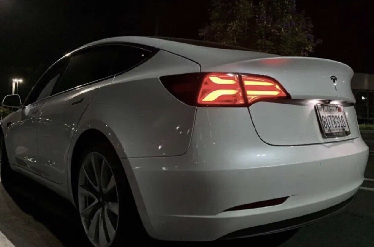 2017-2022 Fits Tesla Model 3 / 2020-2022 Model Y PRO LED Tail Lights Jet, Black