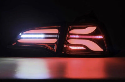 2017-2022 Fits Tesla Model 3 / 2020-2022 Model Y PRO LED Tail Lights Jet, Black