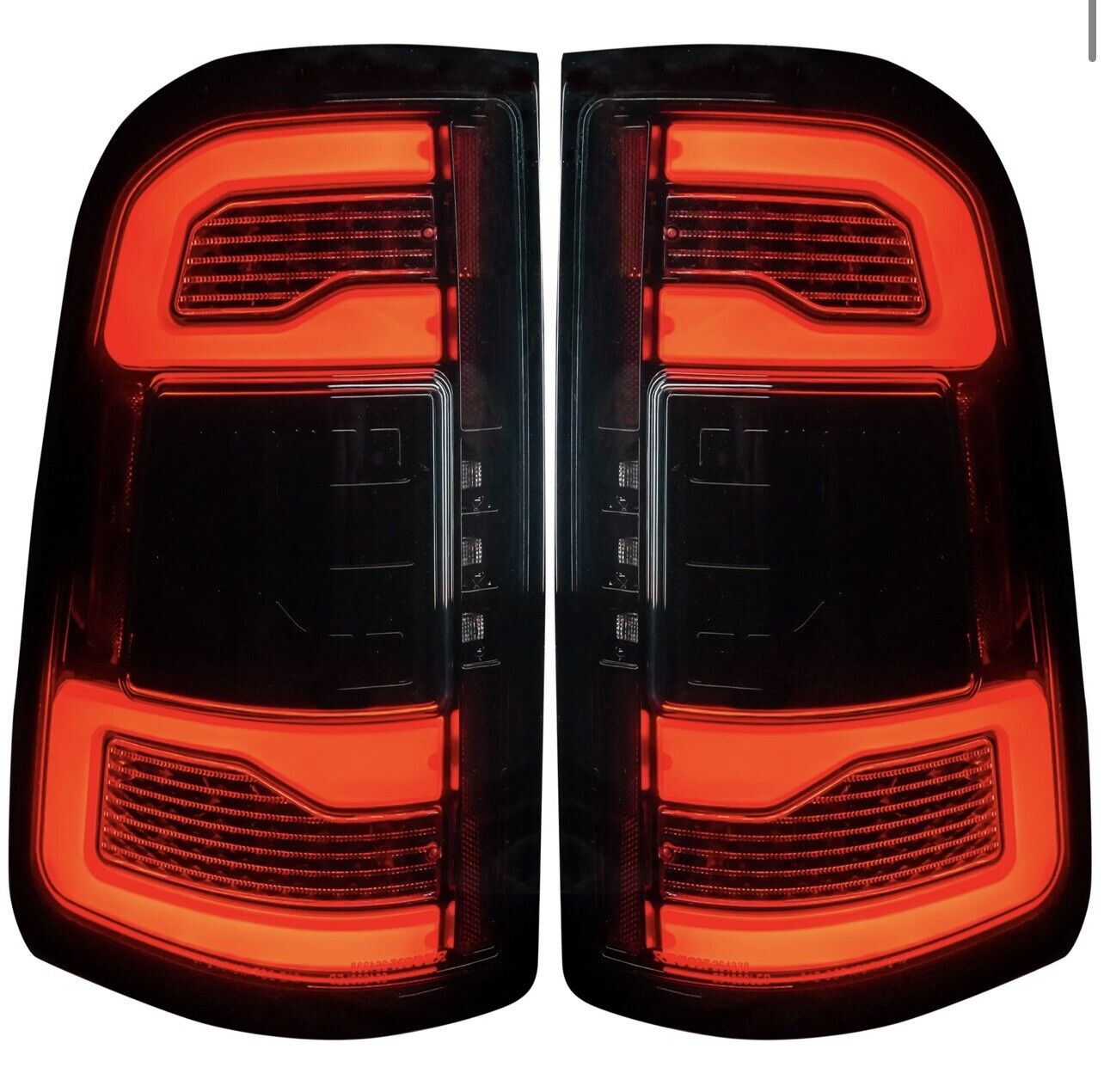 19-21Fits Dodge Ram 1500 OLED Tail Lights Scanning Turn Signal No Sensor Smoked