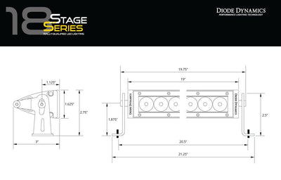 Stage Series 18" White Light Bar