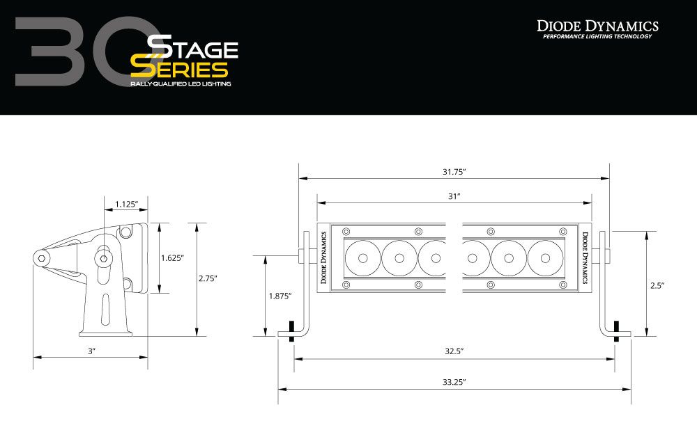 Stage Series 30" Amber Light Bar