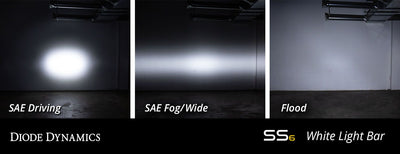 Stage Series 6" SAE/DOT White Light Bar (pair)