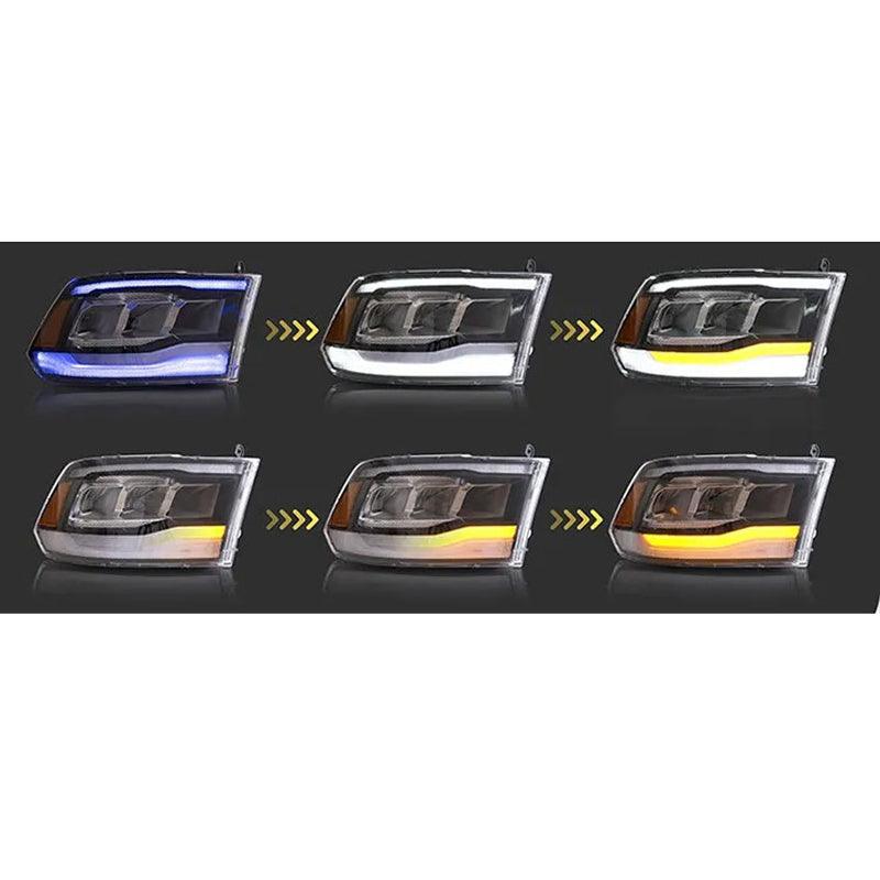 VLAND Full LED Headlights For Dodge Ram 1500 / 2500 / 3500 2009-2018 Ram1500 Classic 2019-2021