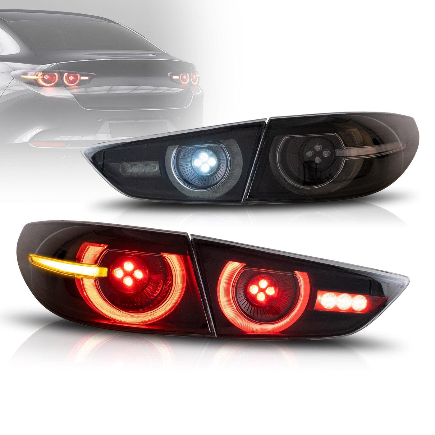 VLAND LED Tail Lights For Mazda 3 Axela Sedan 2019-2021